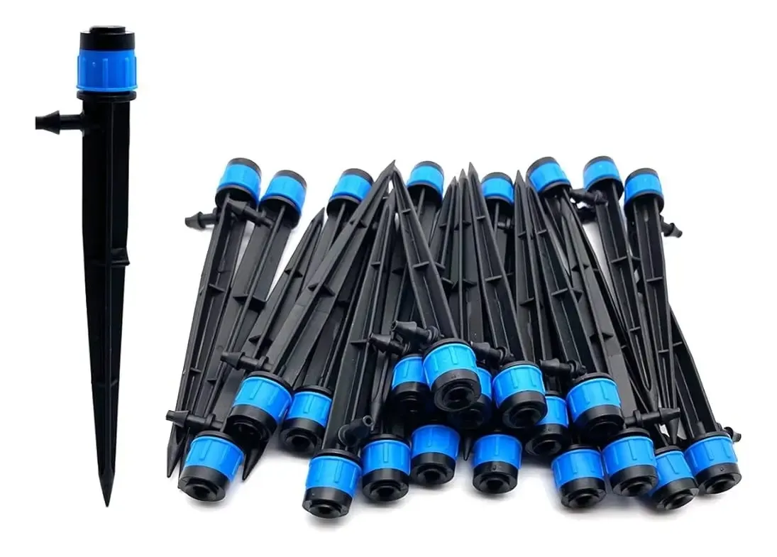 Estaca con Gotero Rociador Regulable 0-90 LPH Paquete X 50 UNIDADES - Imagen 2