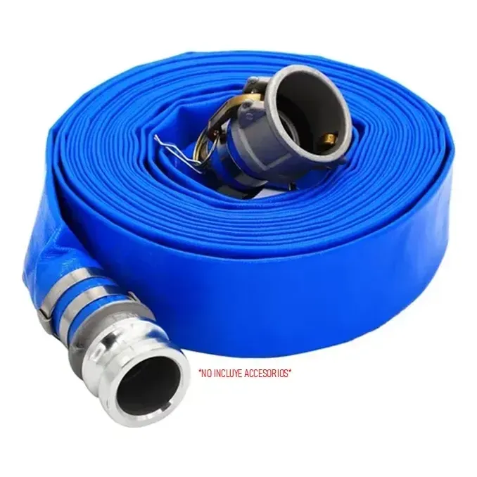 Manguera Plana Azul (Tipo Bombero) - Imagen 4