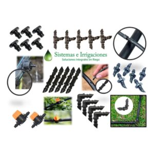 Kit Accesorios Manguera 4 Mm Riego Por Goteo - Miniaspersion