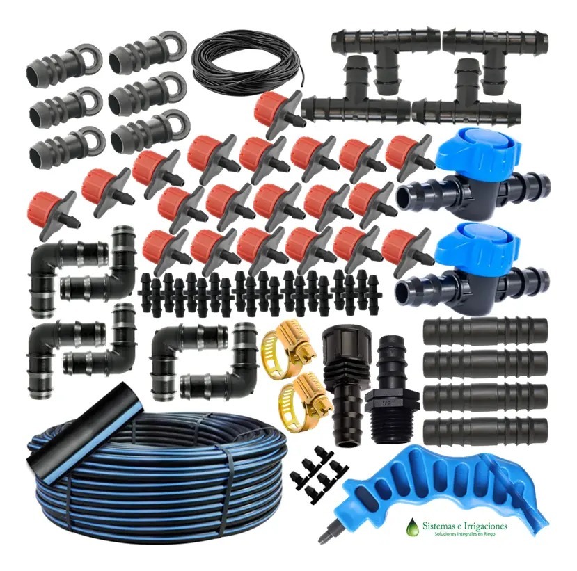 Kit Sistema de Riego por Goteo – Ideal para Cultivos, Jardines y Huertas