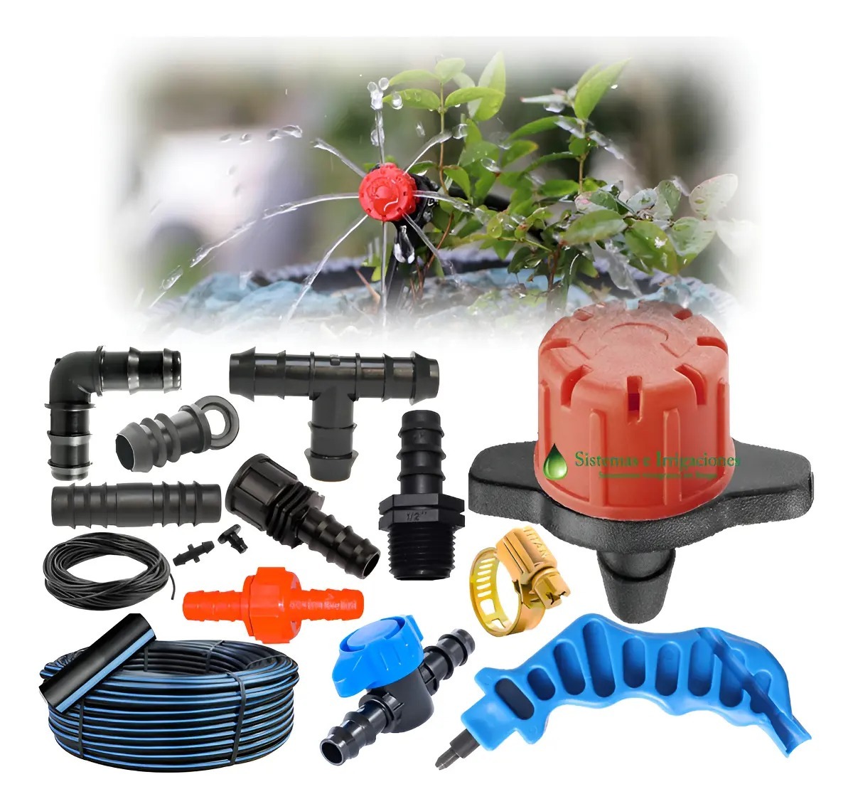 Kit Sistema de Riego por Goteo – Ideal para Cultivos, Jardines y Huertas