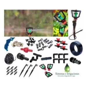 Kit Sistema de Riego por Microaspersión para Jardines y Cultivos