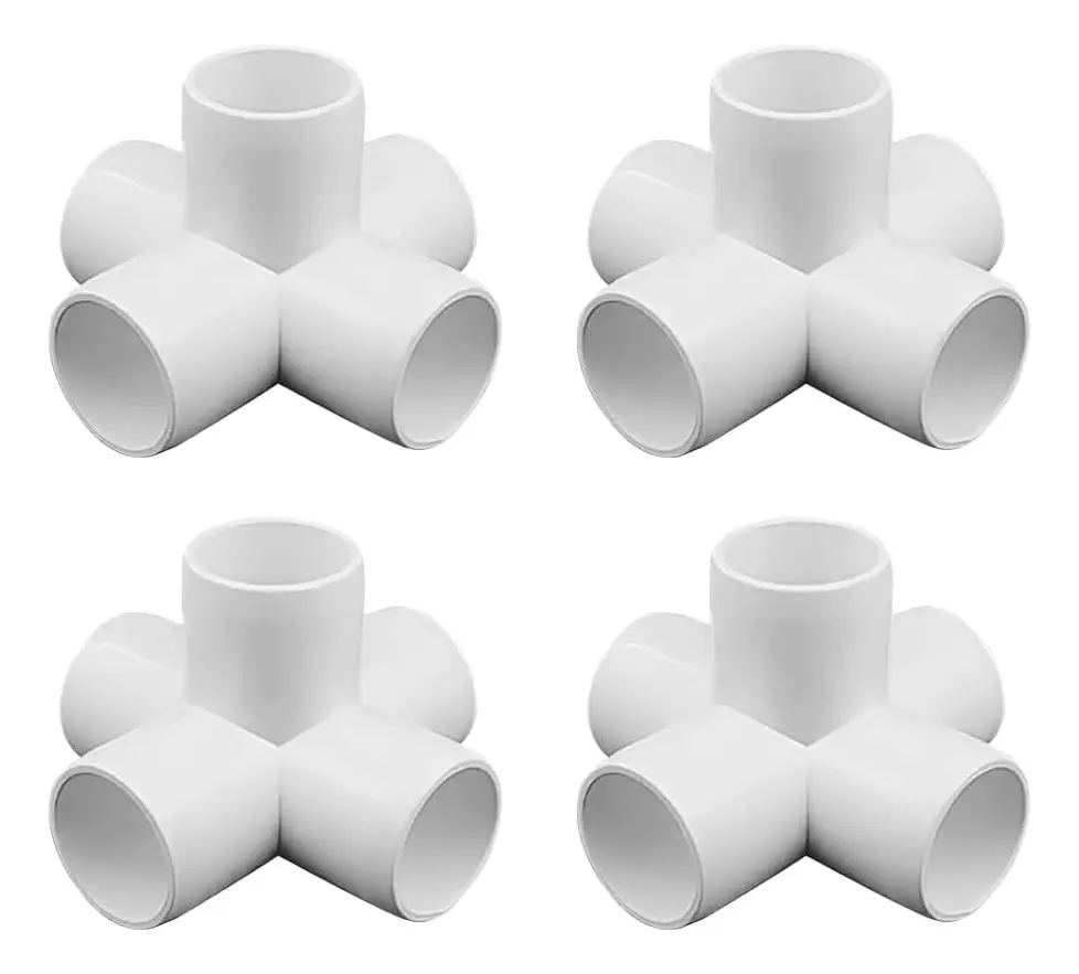 Codo Pvc 5 Vias 1/2" Paquete X 10 Unds