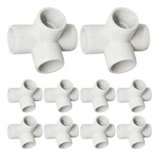 Cuatricodo Pvc 1/2" Paq X 15 Und